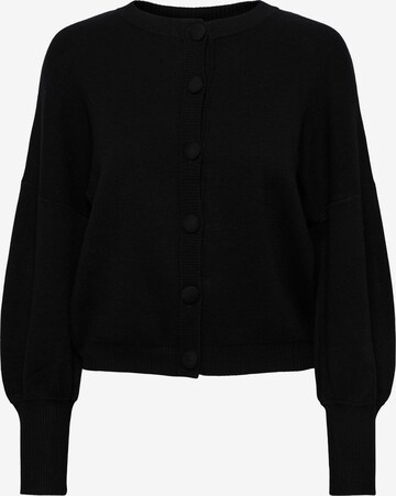 Y.A.S Knit Cardigan 'FONNY' in Black: front