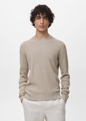 MANGO MAN Pullover 'Antigua' in Beige: Vorderseite