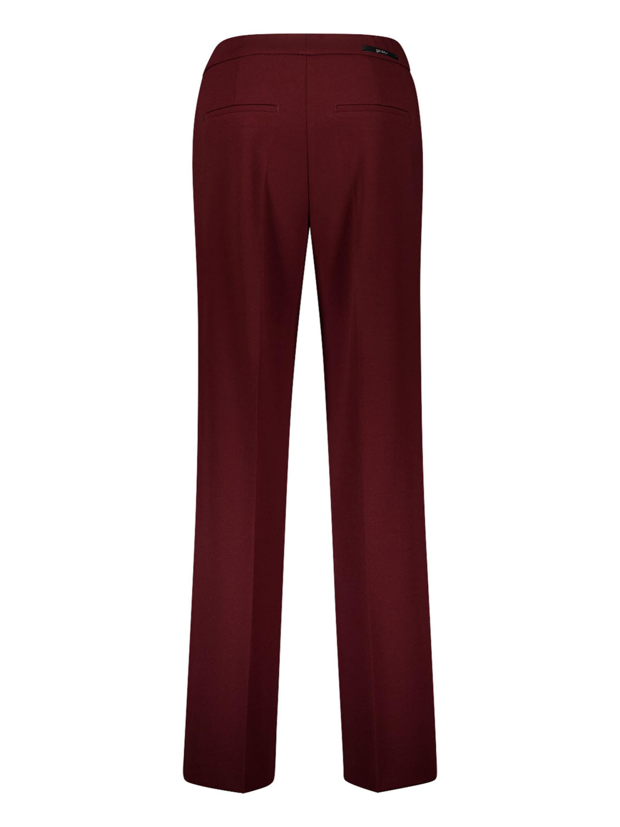 Gardeur Loose fit Trousers with creases 'Franca800' in Red