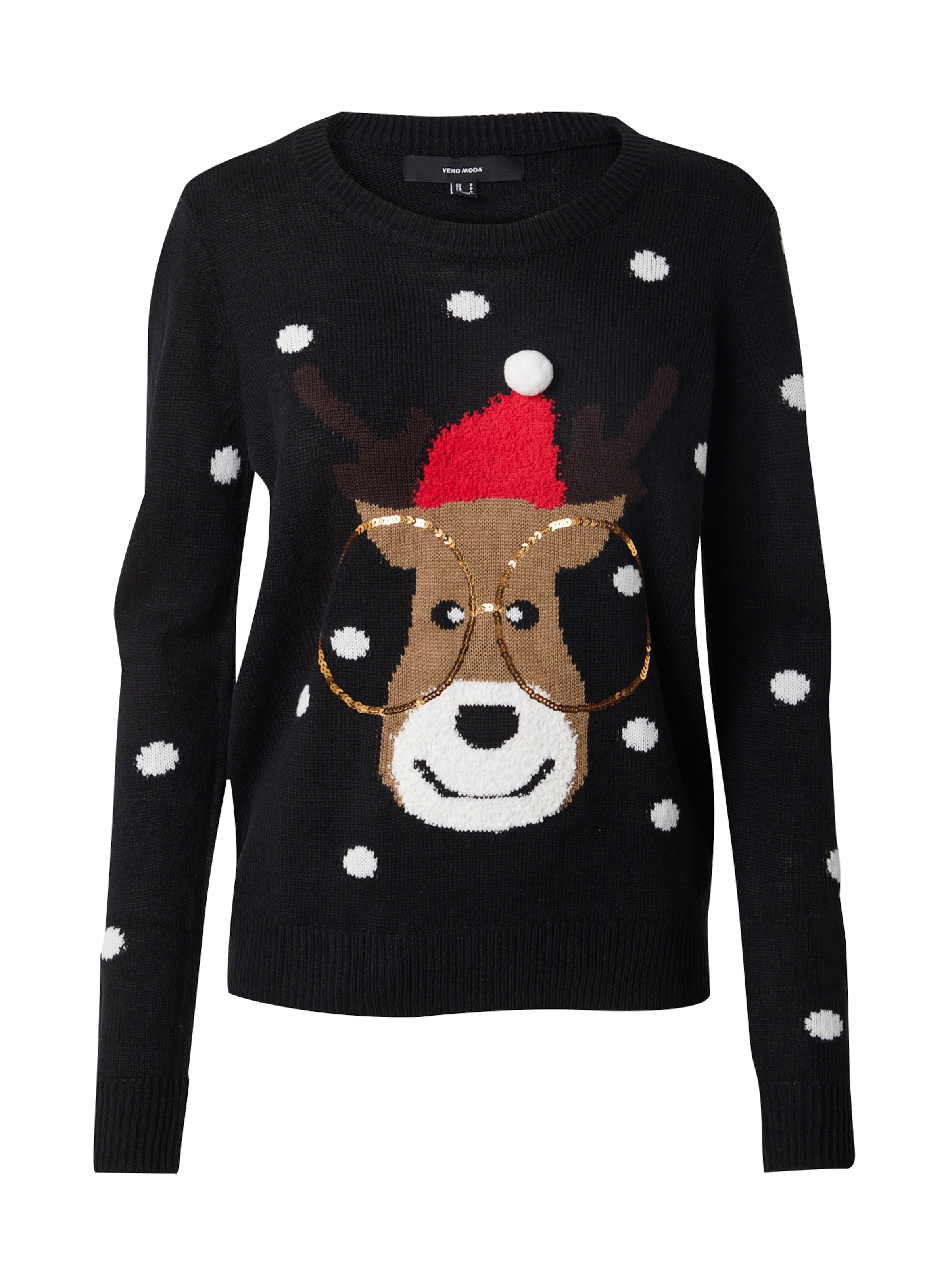 Pull-over 'Tinsel' VERO MODA en noir : devant