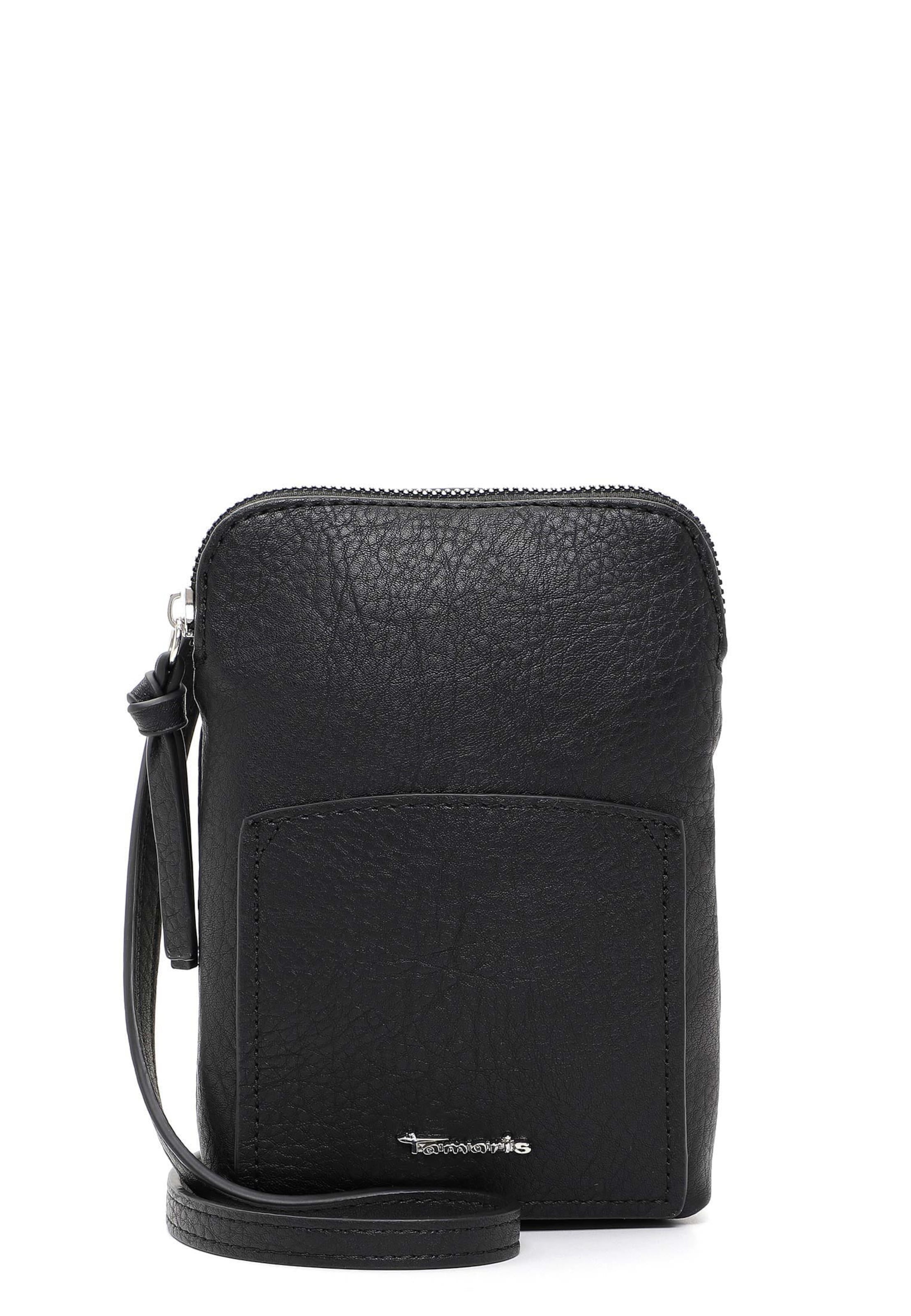 Tamaris Axelremsväska 'Alessia' i svart: framsida