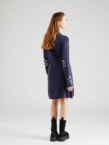 PIECES Gebreide jurk 'FORA CHRISTMAS' in Blauw