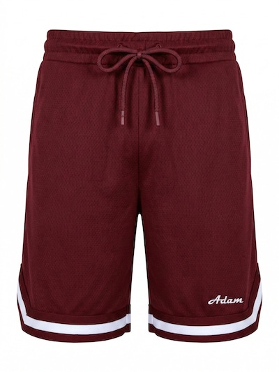 Adam Workout Pants 'Sweatshorts Basketball Shorts' in Bordeaux, Item view