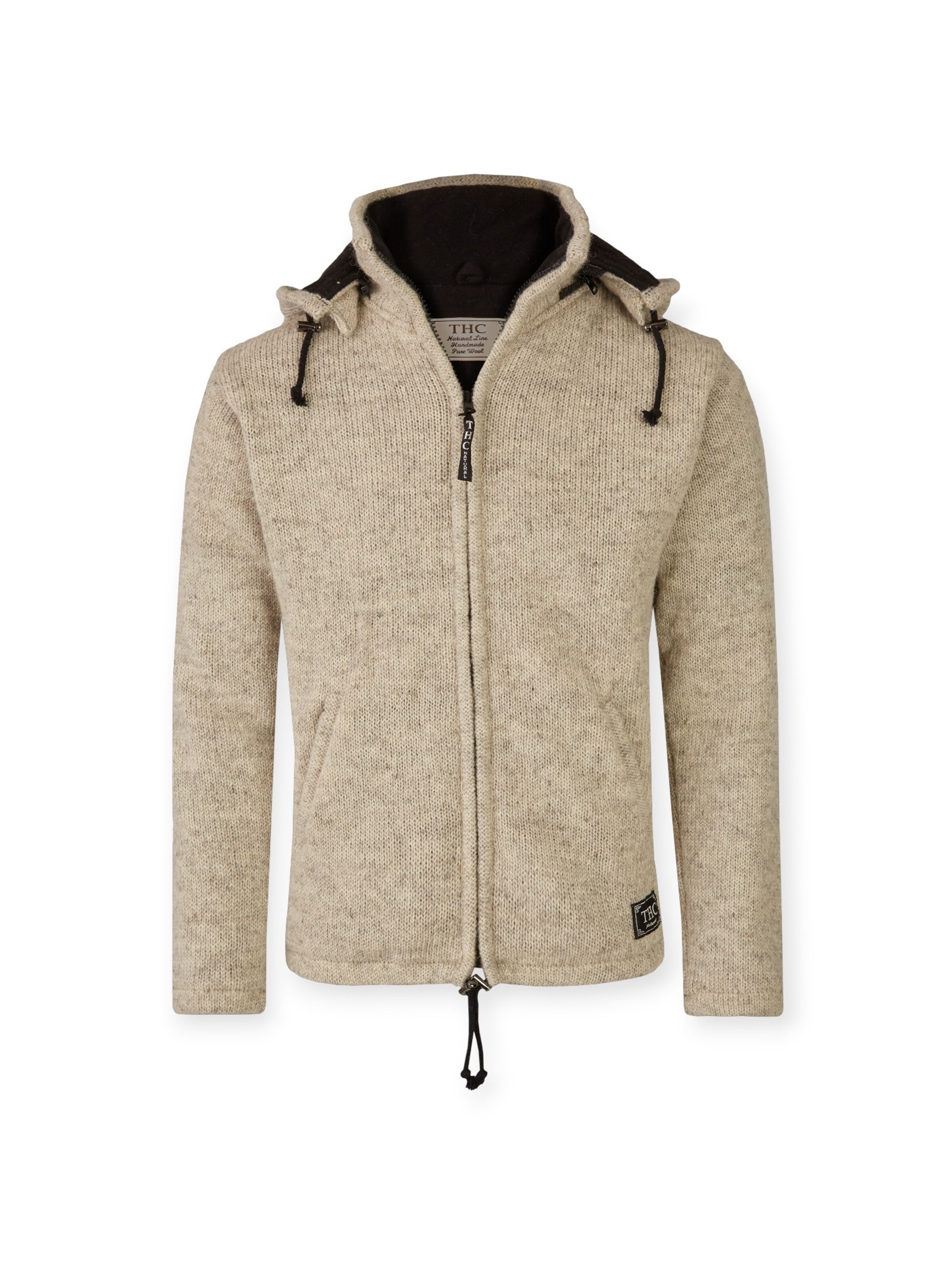 THC Natural Line Strickjacke '853'‌‌‌‌‌‌‌‌‌‌ in Weiß: Vorderseite