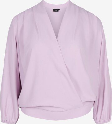 Zizzi Blouse 'Luby' in Lila: voorkant