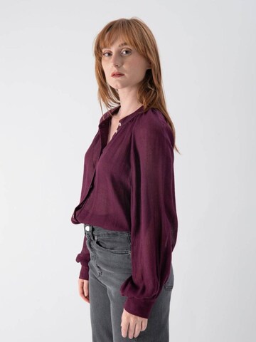 MND Bluse 'Mandarin collar'‌‌‌‌‌‌‌ in Rot