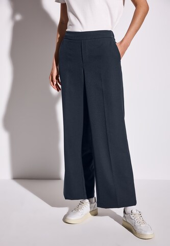 STREET ONE Wide Leg Hose in Blau