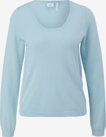 s.Oliver BLACK LABEL Pullover in Blau: predná strana