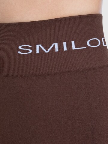 Smilodox Skinny Sportbroek 'Azura' in Bruin