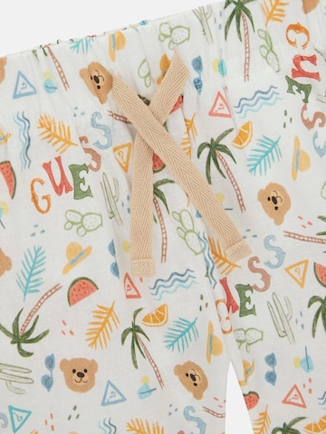 Set 'GUESS KIDS SET CO BLEND SS SHIRT+SHORTS Completi' GUESS KIDS en blanc