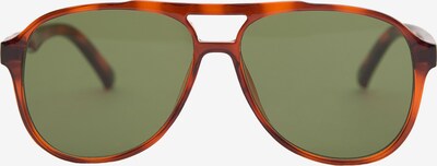 Ochelari de soare Pull&Bear pe maro coniac / verde amestecat, Vizualizare produs