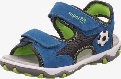 SUPERFIT Sandals & Slippers in Blue / Dark brown / Green, Item view