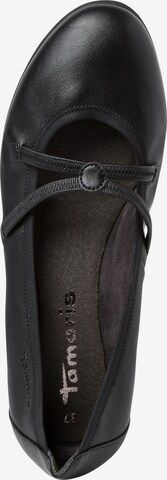 TAMARIS Ballet Flats with Strap in Black