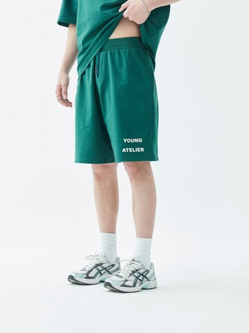 VAMOS CLO Loose fit Trousers 'Yvelines' in Green