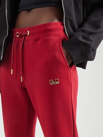 19V69 ITALIA Zúžený Kalhoty – červená