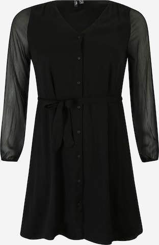 Robe-chemise 'KAYA' Vero Moda Curve en noir : devant