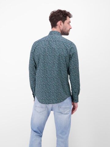 LERROS Regular Fit Langarmhemd mit trendigem Printmuster in Blau