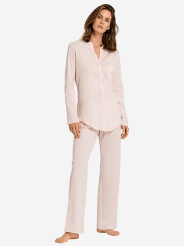 Hanro Pajama 'Cotton Deluxe' in Pink
