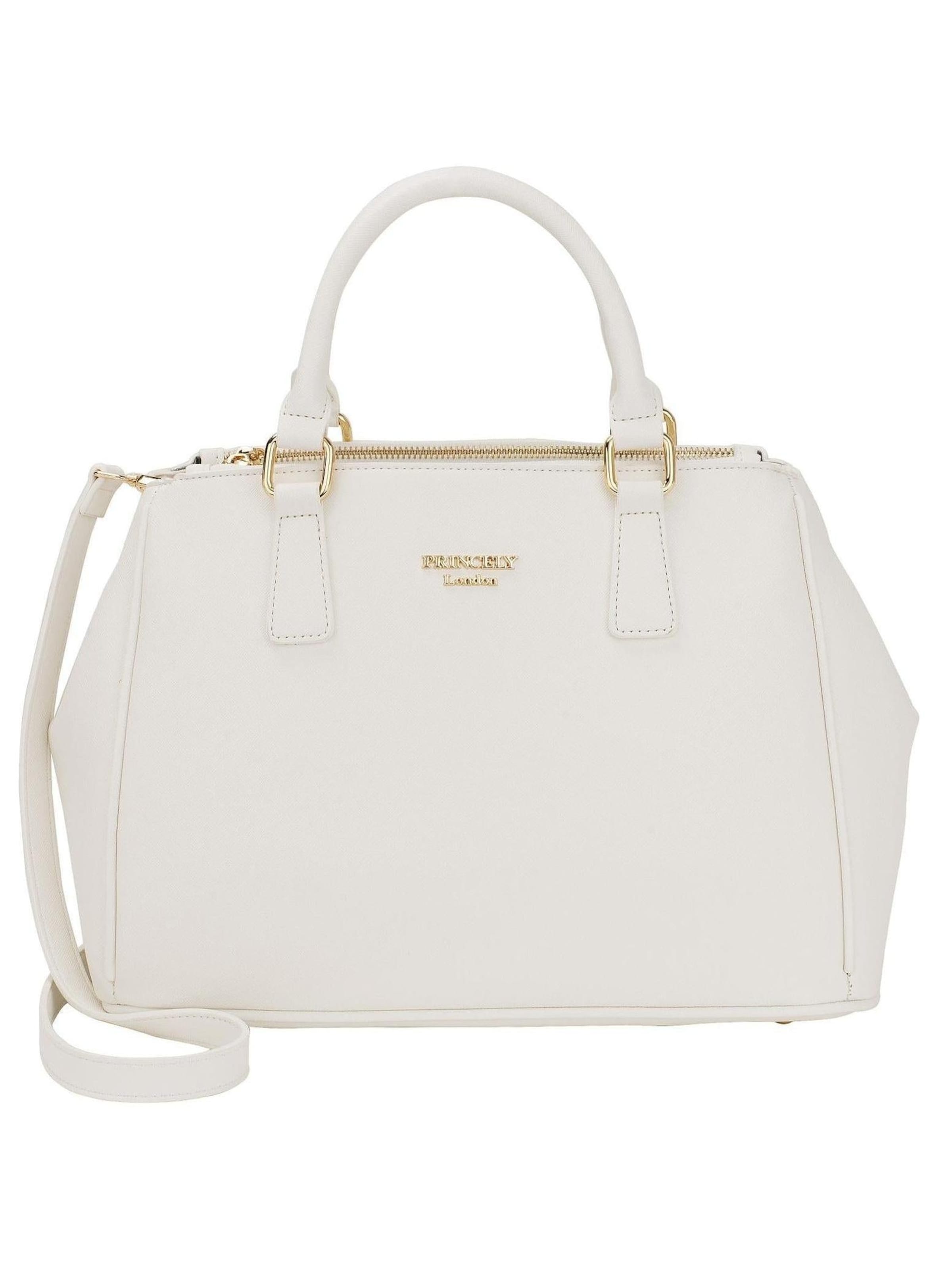 Princely London Handtasche 'Victoria'‌‌‌ in Weiß: Vorderseite