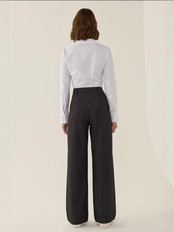 Hiccup Wide Leg Hose in Schwarz