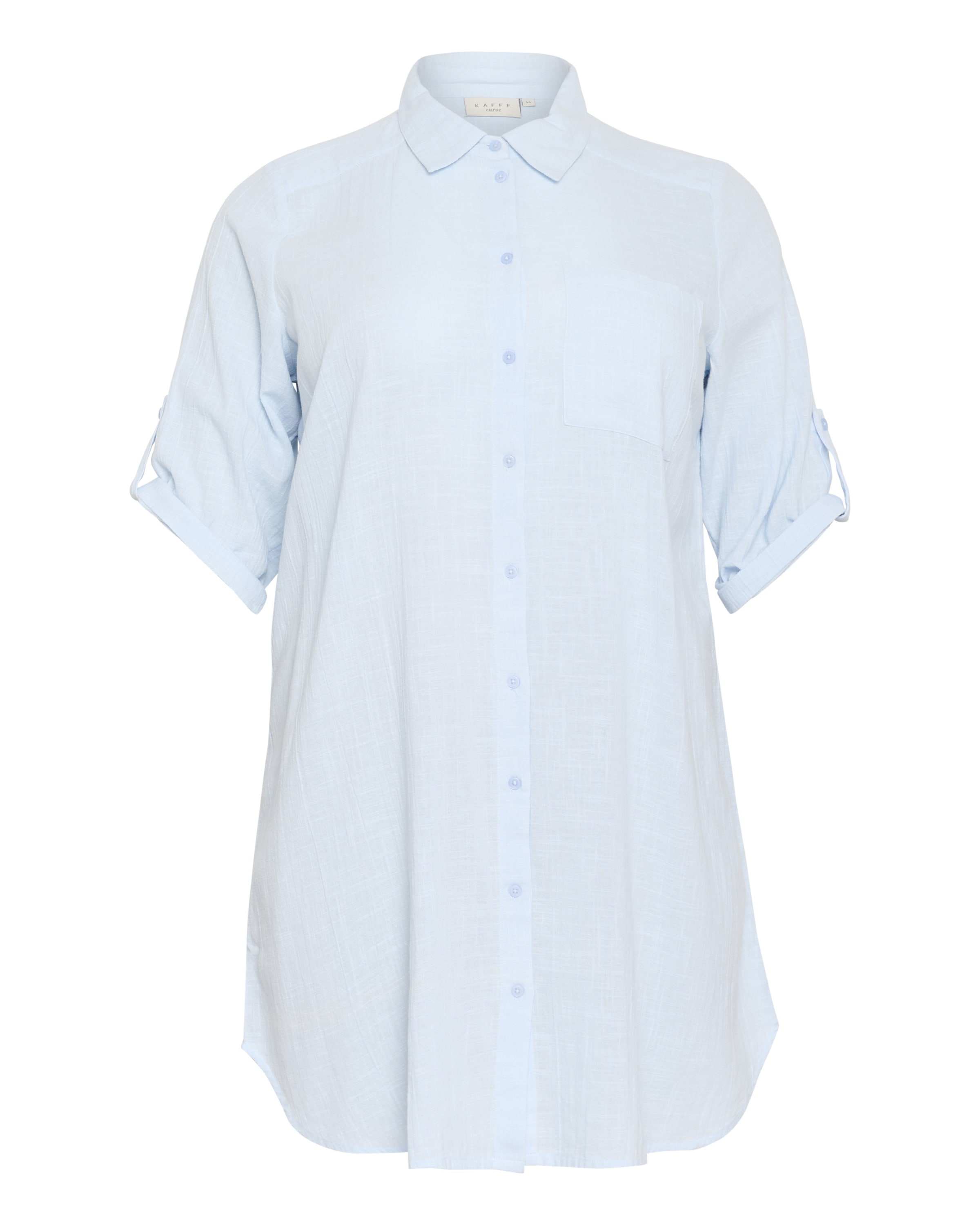 KAFFE CURVE Tunic 'Paula' in Blue: front