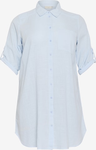 KAFFE CURVE Tunika 'Paula' i blå: forside