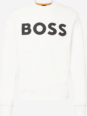 BOSS Sweatshirt 'WeBasic' in Weiß: Vorderseite