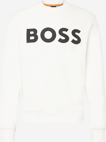 BOSS Orange - Sweatshirt 'WeBasic' em branco: frente