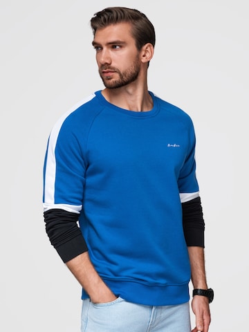 Sweat-shirt Ombre en bleu
