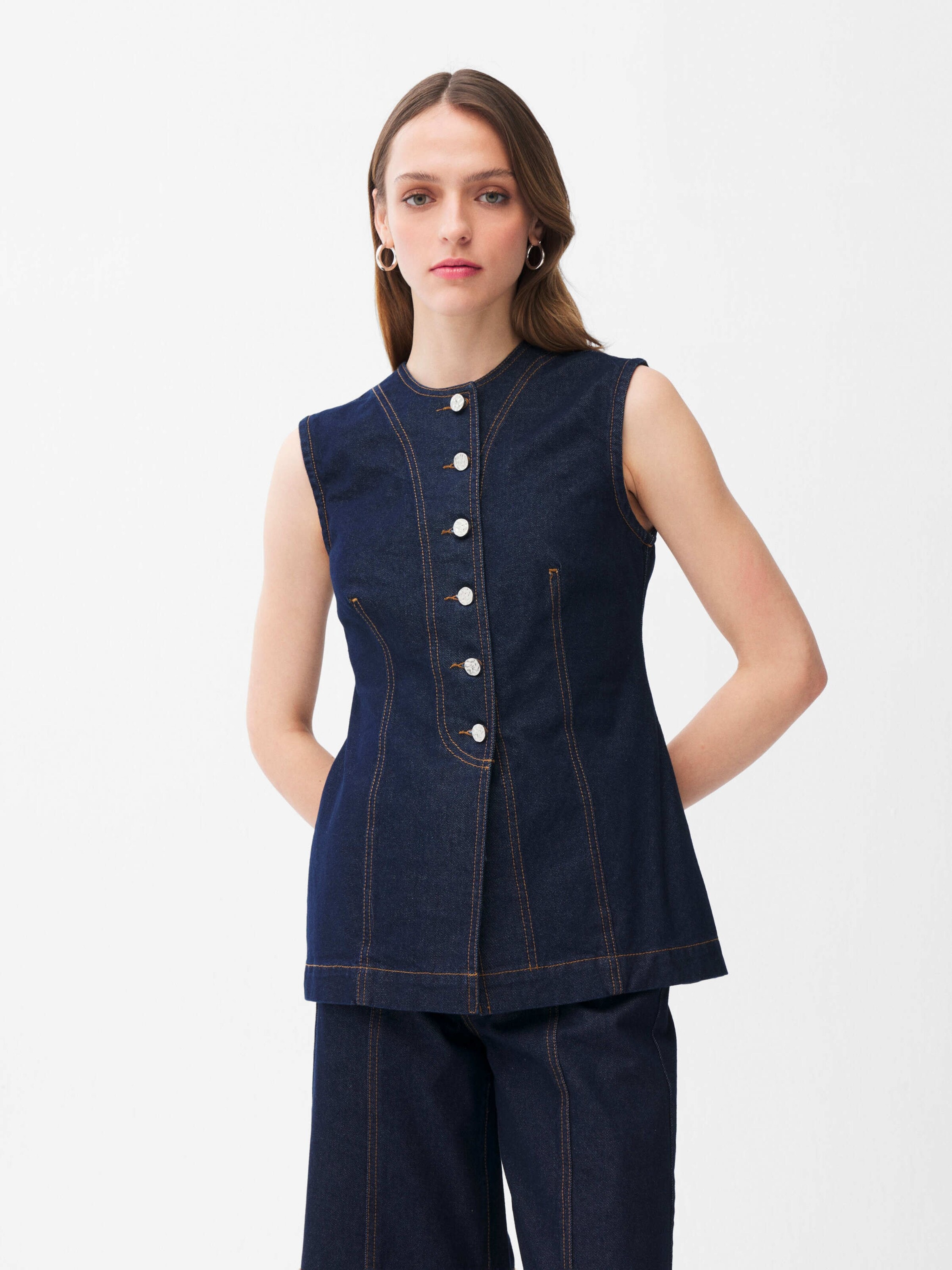 adl Bodywarmer in Blauw: voorkant