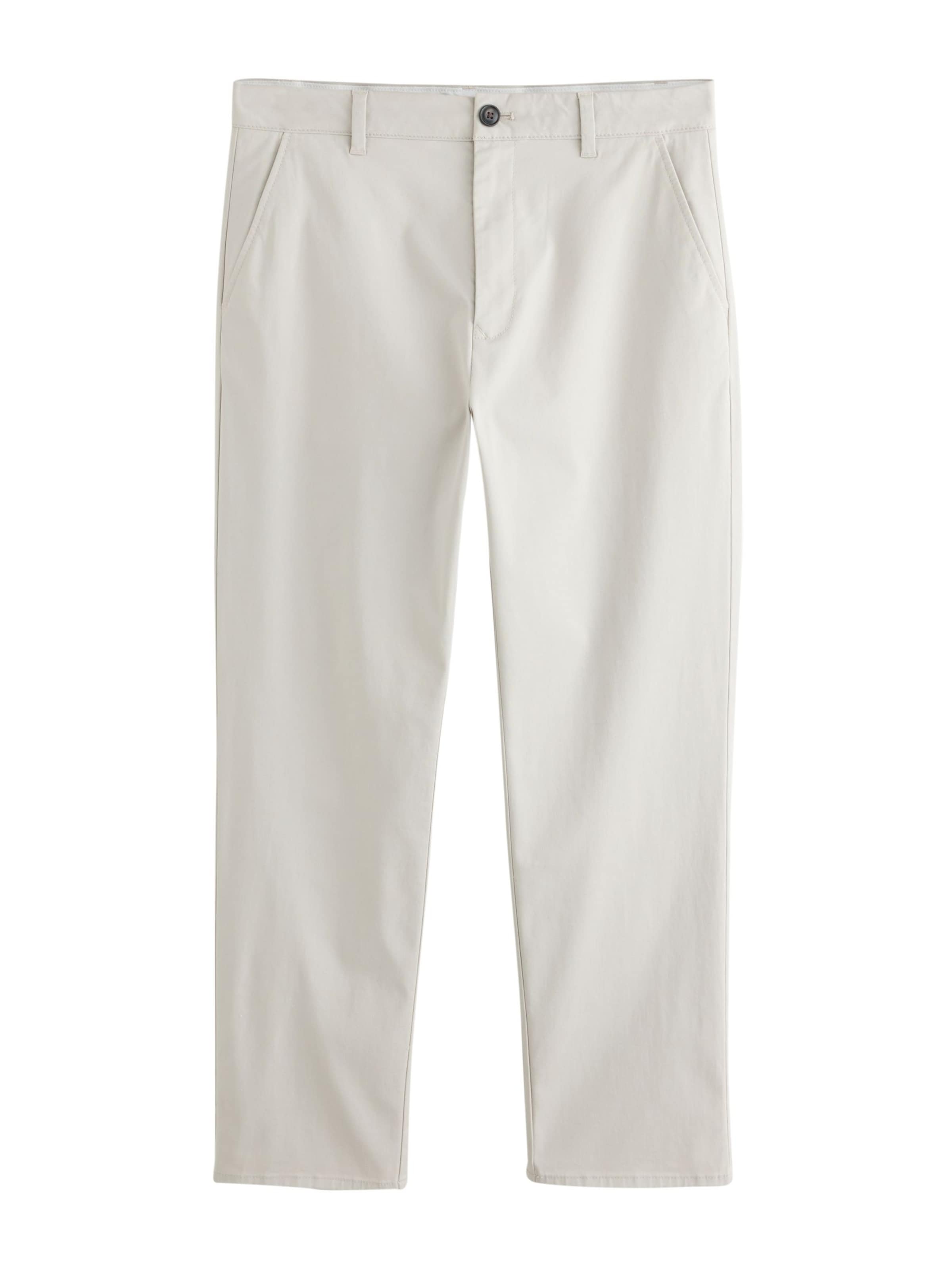 NextLoosefit Chino hlače - bijela boja: prednji dio