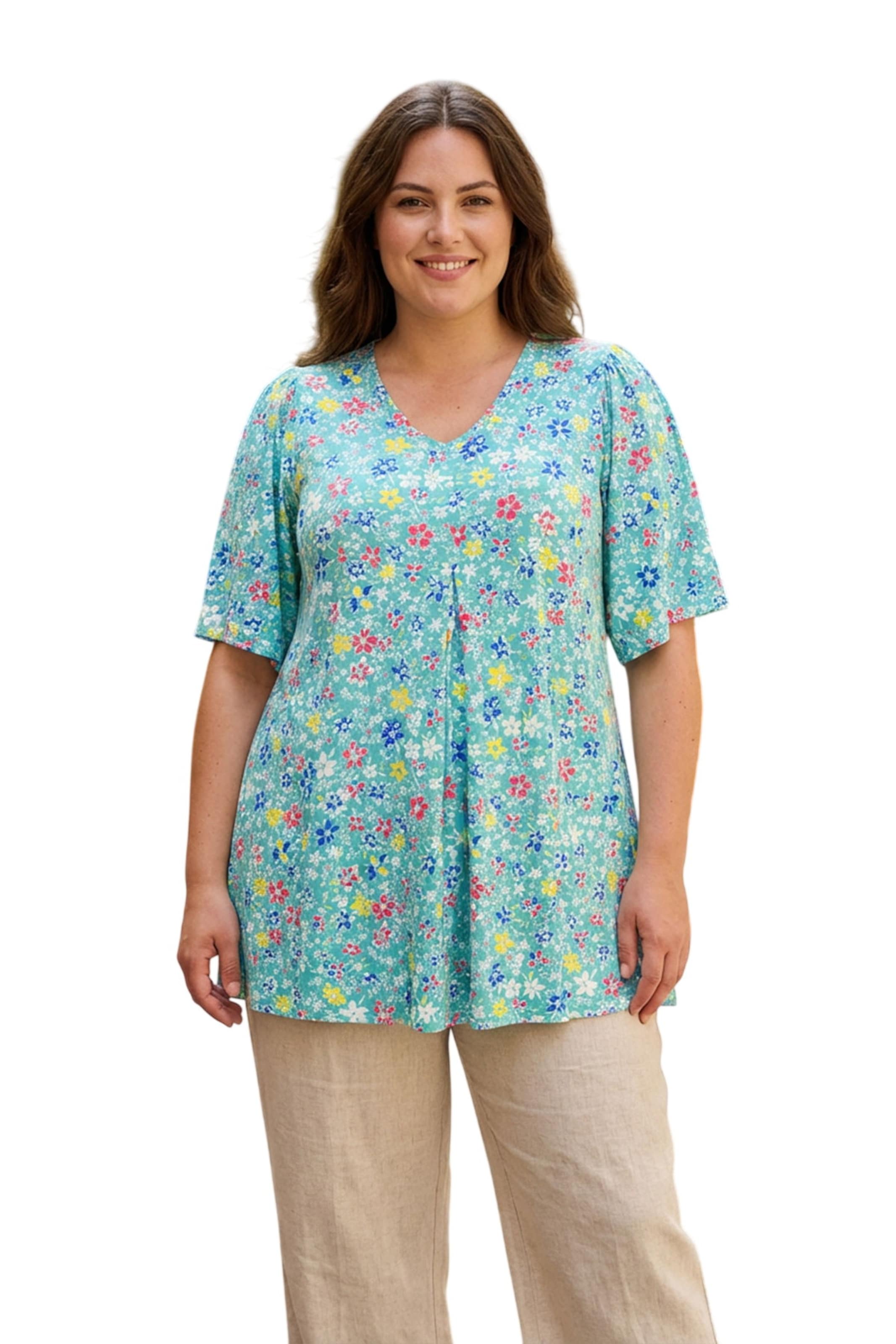 Stil Diva Blouse in Groen: voorkant