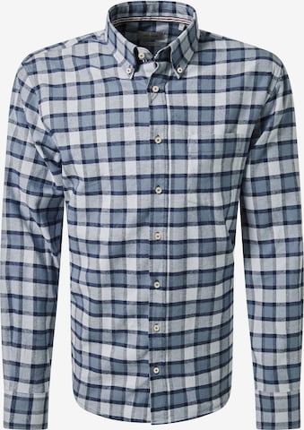 PIERRE CARDIN Overhemd in Blauw: voorkant