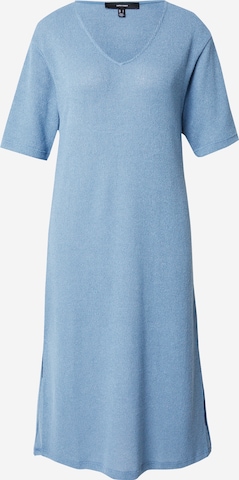 VERO MODA Gebreide jurk 'EDDIE' in Blauw: voorkant