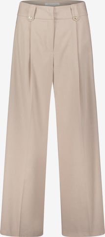 Betty & Co Loosefit Bandplooibroek in Beige: voorkant