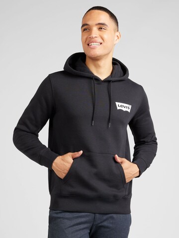 LEVI'S ® Μπλούζα φούτερ 'Standard Graphic Hoodie' σε μαύρο: μπροστά