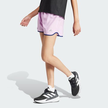 ADIDAS PERFORMANCE Regular Sportbroek 'Run It' in Lila: voorkant
