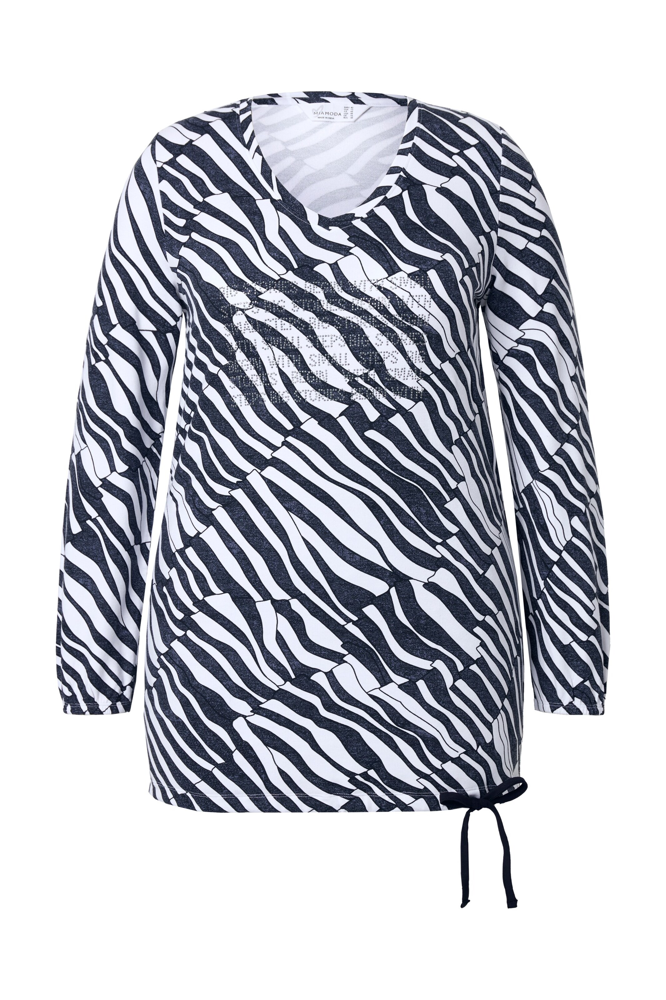 MIAMODA Shirt in Zwart: voorkant