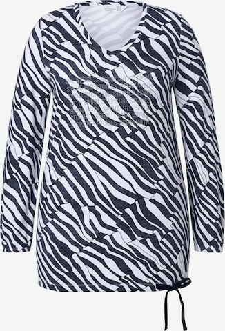 T-shirt MIAMODA en noir : devant