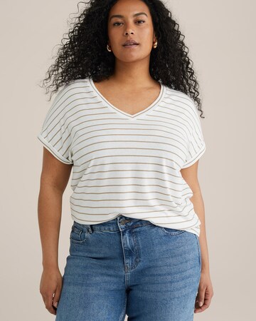 WE Fashion T-shirt i vit: framsida