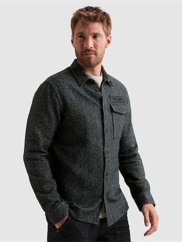 PME Legend Regular Fit Skjorte 'Flannel shirt with chest pocket' i blå