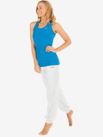 Effilé Pantalon de sport 'WH12' Winshape en blanc