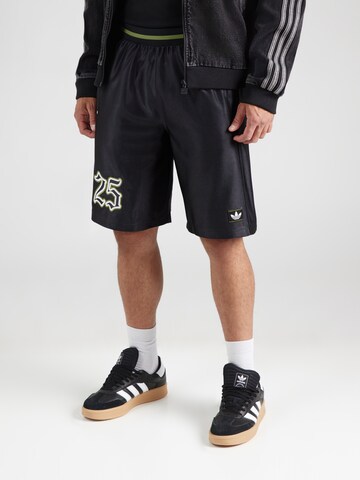 ADIDAS ORIGINALS Loose fit Trousers 'GRFX' in Black: front