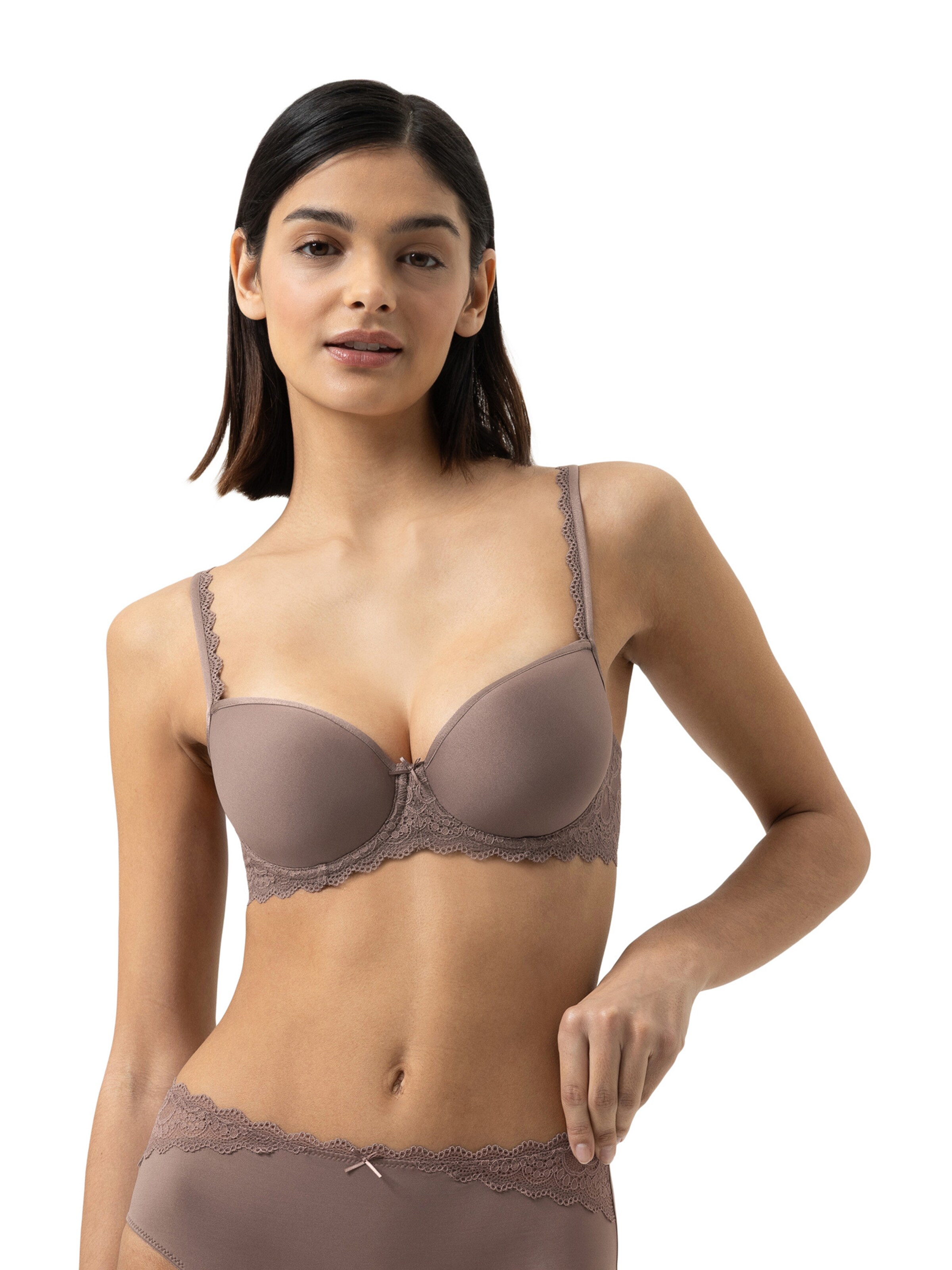 Mey T-shirt BH in Bruin: voorkant