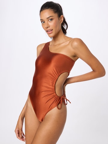 HunkemöllerJednodijelni kupaći kostim 'Sahara' - smeđa boja: prednji dio