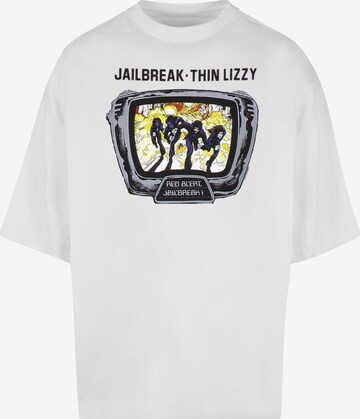 Merchcode Shirt 'Thin Lizzy - Jailbreak' in Wit: voorkant