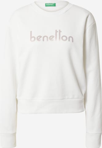 UNITED COLORS OF BENETTON Μπλούζα φούτερ σε λευκό: μπροστά
