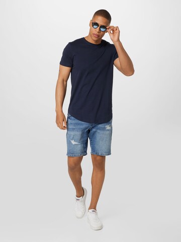 Redefined Rebel Regular Shorts 'Santos' in Blau