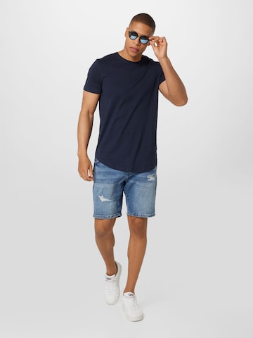 Redefined Rebel Regular Shorts 'Santos' in Blau