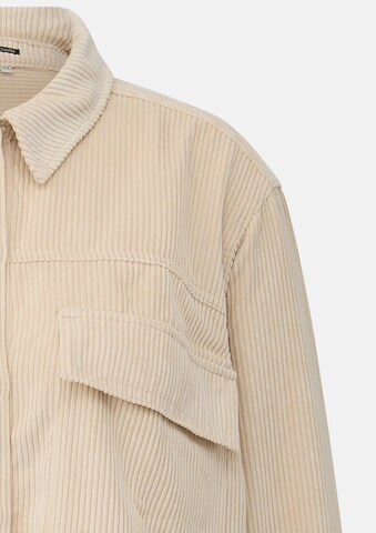 QS Blouse in Beige: voorkant